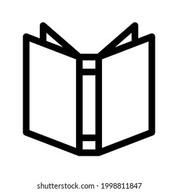 open book icon or logo isolated sign symbol vector illustration - high quality black style vector icons
