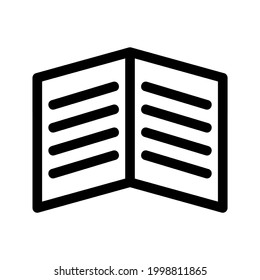 open book icon or logo isolated sign symbol vector illustration - high quality black style vector icons
