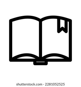 open book icon or logo isolated sign symbol vector illustration - high quality black style vector icons
