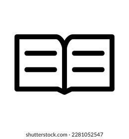 open book icon or logo isolated sign symbol vector illustration - high quality black style vector icons
