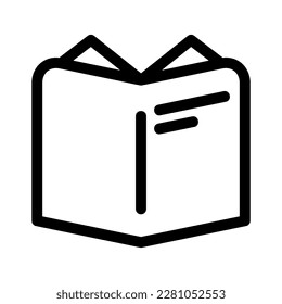 open book icon or logo isolated sign symbol vector illustration - high quality black style vector icons

