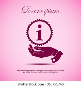 The open book icon. Manual and tutorial, instruction symbol.