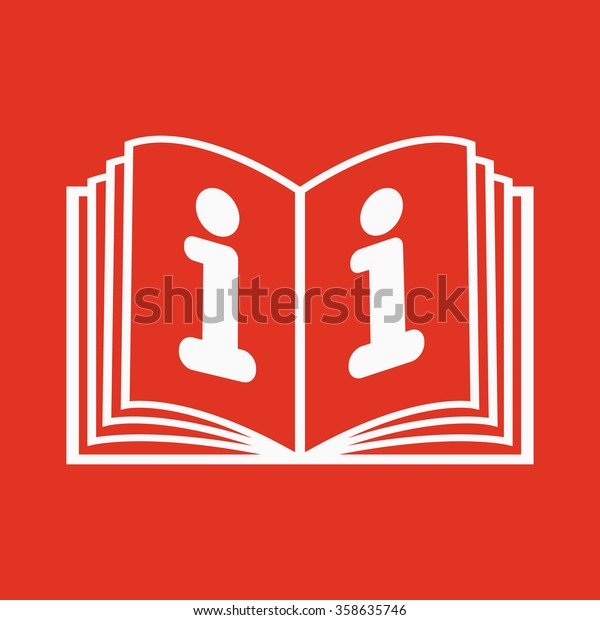 Open Book Icon Manual Tutorial Instruction Stock Vector (Royalty Free ...