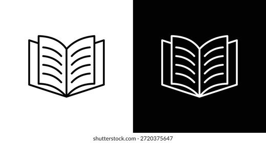 ícone abrir livro. Design de vetor minimalista. Traçado editável. EPS10