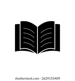 open book icon, modern vector isolated on white background.