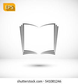 open book icon. One of set web icons