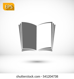open book icon. One of set web icons