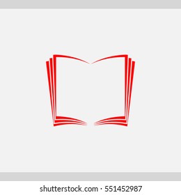 open book icon. One of set web icons