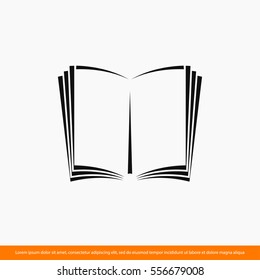 open book icon. One of set web icons