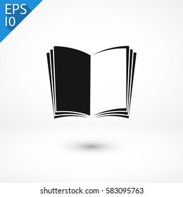 open book icon. One of set web icons