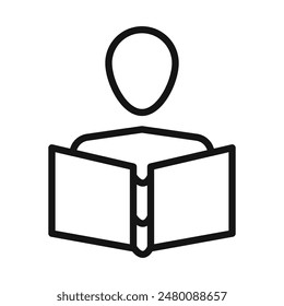 Open Book Icon Perfect for Educational Apps