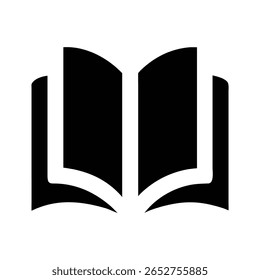 Ícone de livro aberto, perfeito para fotos stock educacionais