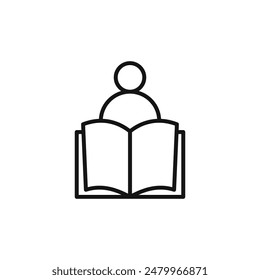 Open Book Icon Perfect for E-readers