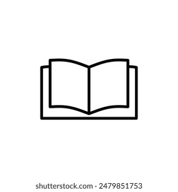 Icono del libro abierto perfecto para la lectura y la Educación