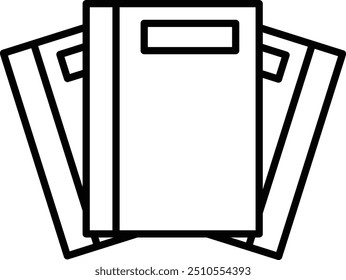 Open book icon pictogram set illustration