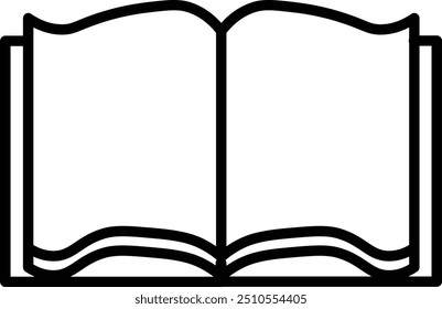 Open book icon pictogram set illustration