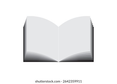 Open book icon set in 3d collection. School icon set isolated on white background. Containing classroom, students and teacher, e-learning, study, diploma icons set collection. Vector illustration.