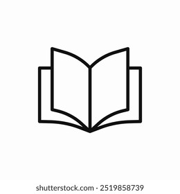 open book icon sign vector