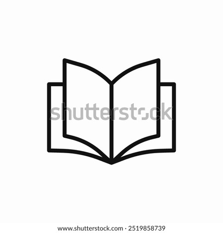 open book icon sign vector