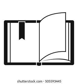 Open book icon. Simple illustration of open book vector icon for web