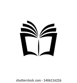 Open book icon symbol vector