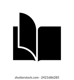 open book icon symbol vector template