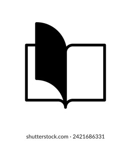 open book icon symbol vector template