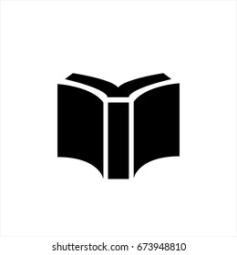 Open book icon in trendy flat style isolated on grey background. Open book icon page symbol for your web site design Open book icon logo, app, UI. Open book icon Vector illustration, EPS10.