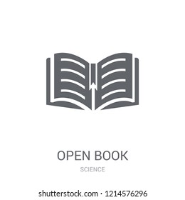 Open Book icon. Trendy Open Book logo concept on white background from Science collection. Suitable for use on web apps, mobile apps and print media.