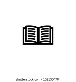 Open Book Icon Vector Stock Vector (Royalty Free) 1021304794 | Shutterstock