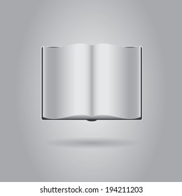 Open book icon . Vector background eps10