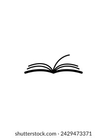 open book icon, vector best line icon.