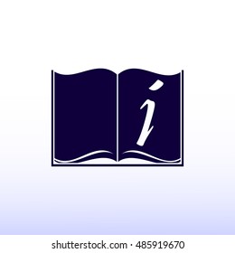 open book icon, vector best flat icon, EPS