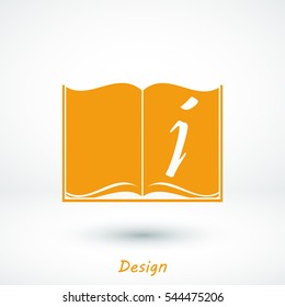 open book icon, vector best flat icon, EPS