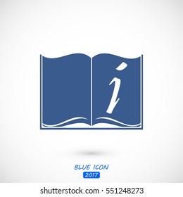 open book icon, vector best flat icon, EPS
