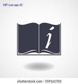 open book icon, vector best flat icon, EPS
