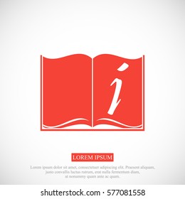 open book icon, vector best flat icon, EPS
