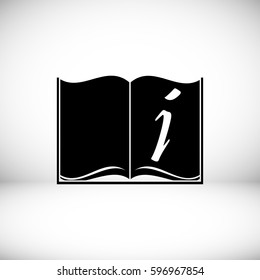 open book icon, vector best flat icon, EPS