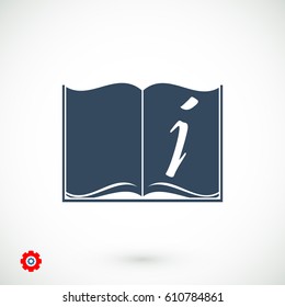 open book icon, vector best flat icon, EPS