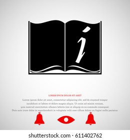open book icon, vector best flat icon, EPS
