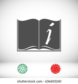 open book icon, vector best flat icon, EPS