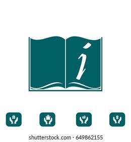 open book icon, vector best flat icon, EPS