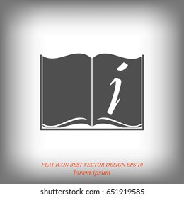 open book icon, vector best flat icon, EPS