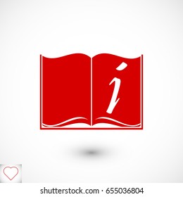 open book icon, vector best flat icon, EPS