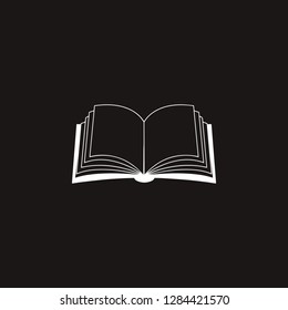 open book icon. open book vector design. sign design