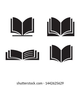 open book icon vector design template