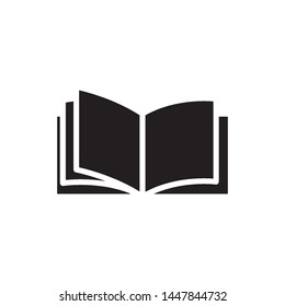 open book icon vector design template