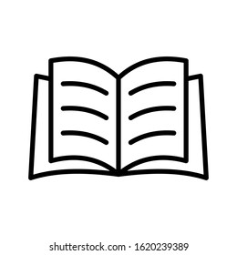Open book icon vector design templates isolated on white background