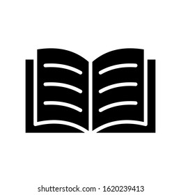 Open book icon vector design templates isolated on white background