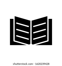 Open book icon vector design templates isolated on white background